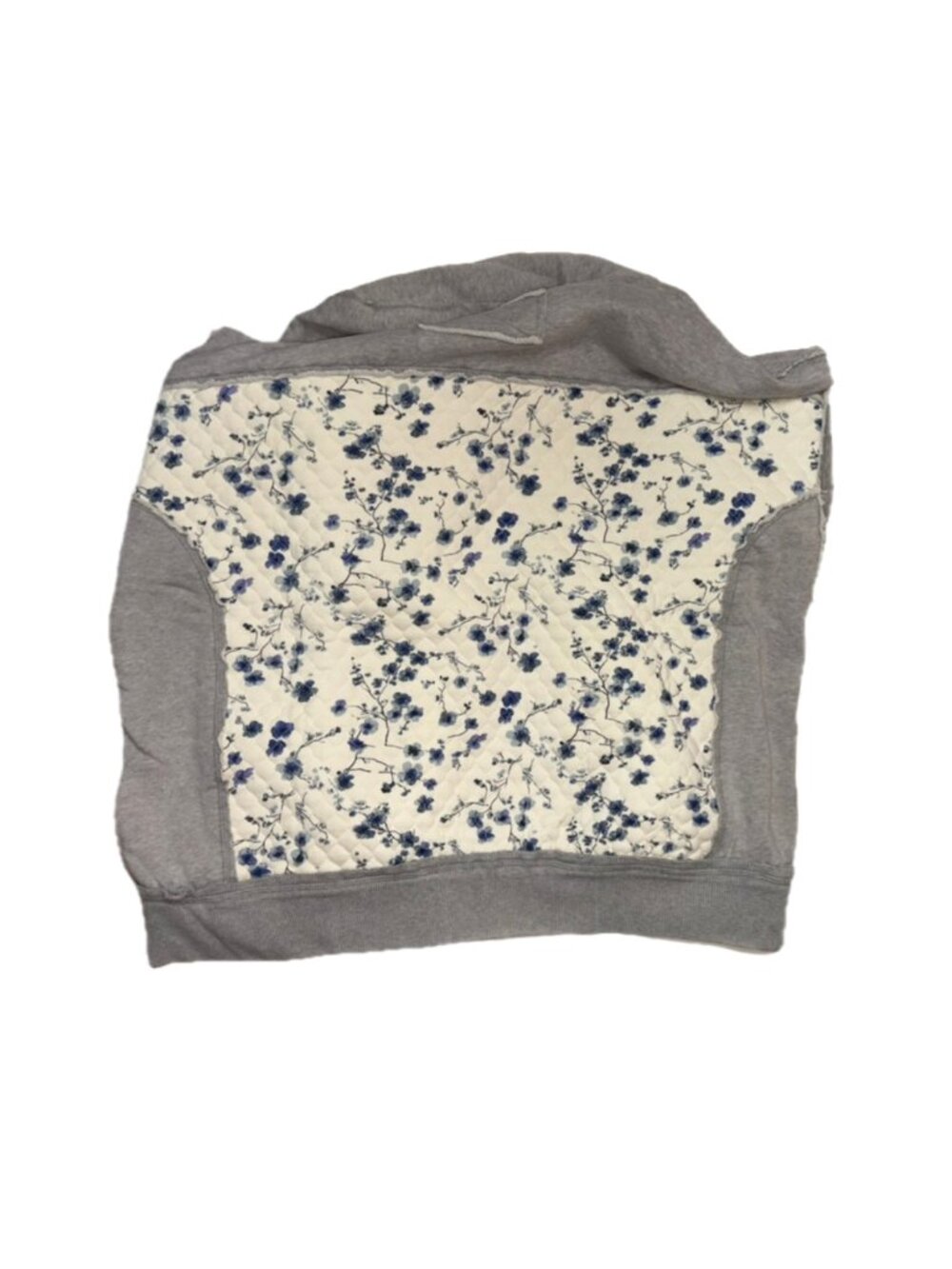 FREE PEOPLE WE THE FREE Small Get Ditsy Hoodie Oversized Mix Media Buttercream - Picture 5 of 11